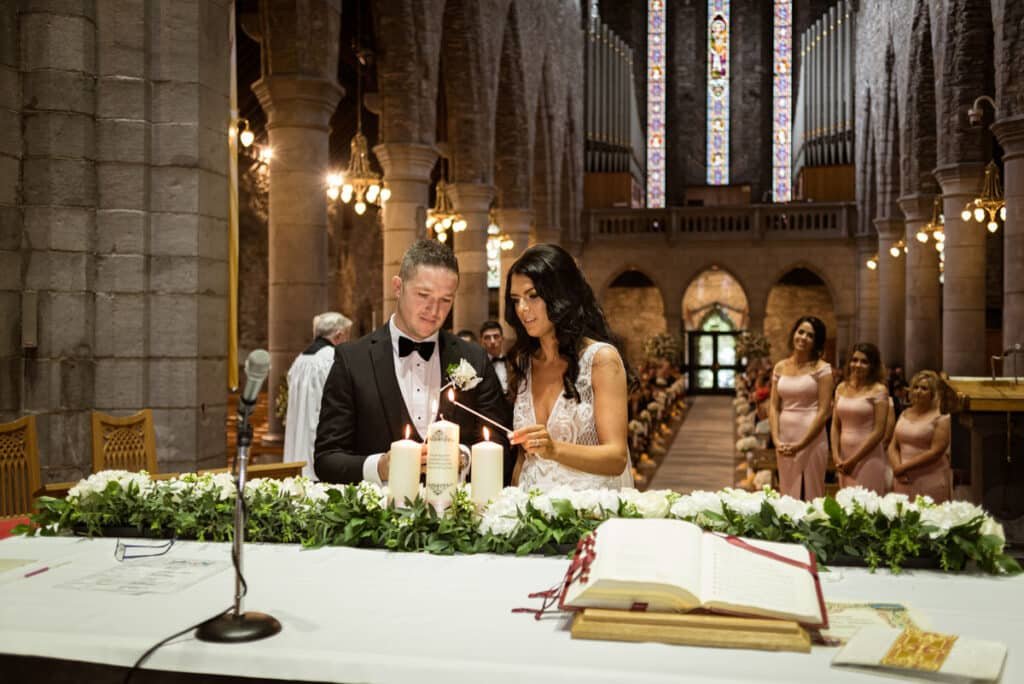 Killarney Cathedral Wedding Candles