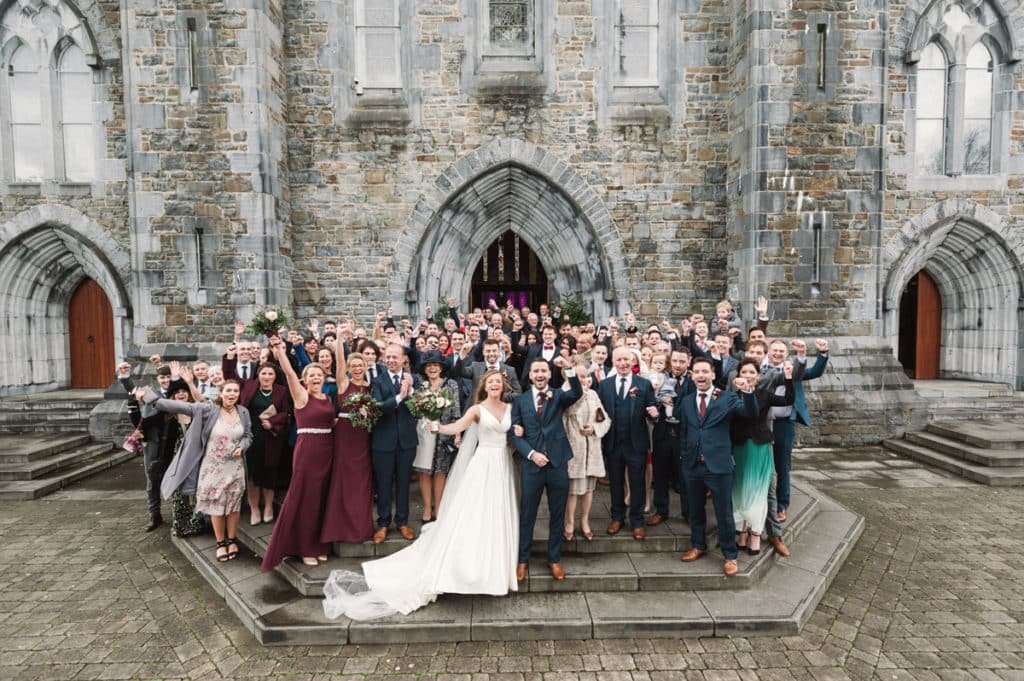 Killarney Cathedral Wedding Group Photograph