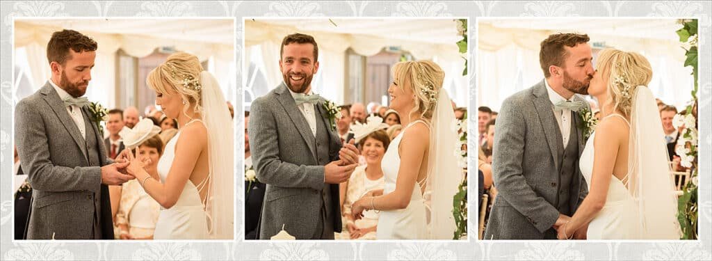 A There Picture spread from a Graphistudio wedding album