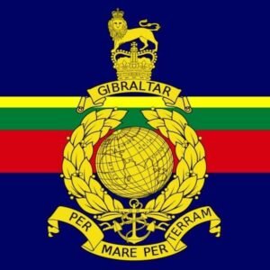 Royal Marines flag By sea by land