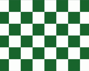 Chequered Green White flag