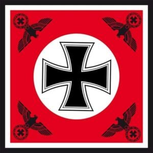 German Reich flag Iron Cross and 4 eagles