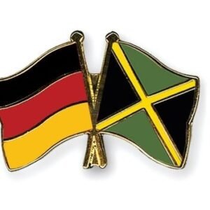 Germany Jamaica flag friendship pin