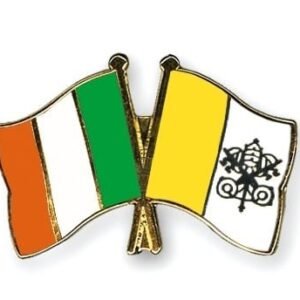 Ireland Vatican City Friendship flag pin