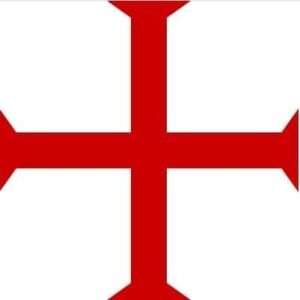 Knights Templar Red cross flag