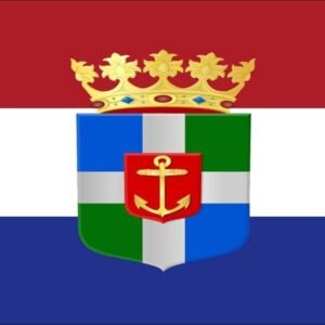Nederlandse vlag met wapen van Steenwijk