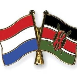 Netherlands Kenia flag Friendship pin