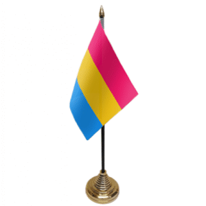 Pansexual table flag