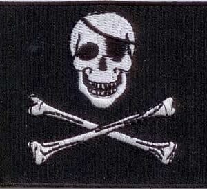 Pirate Skull Crossbones Eyepatch patch