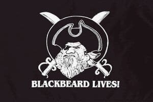 Pirate vlag Blackbeard Lives
