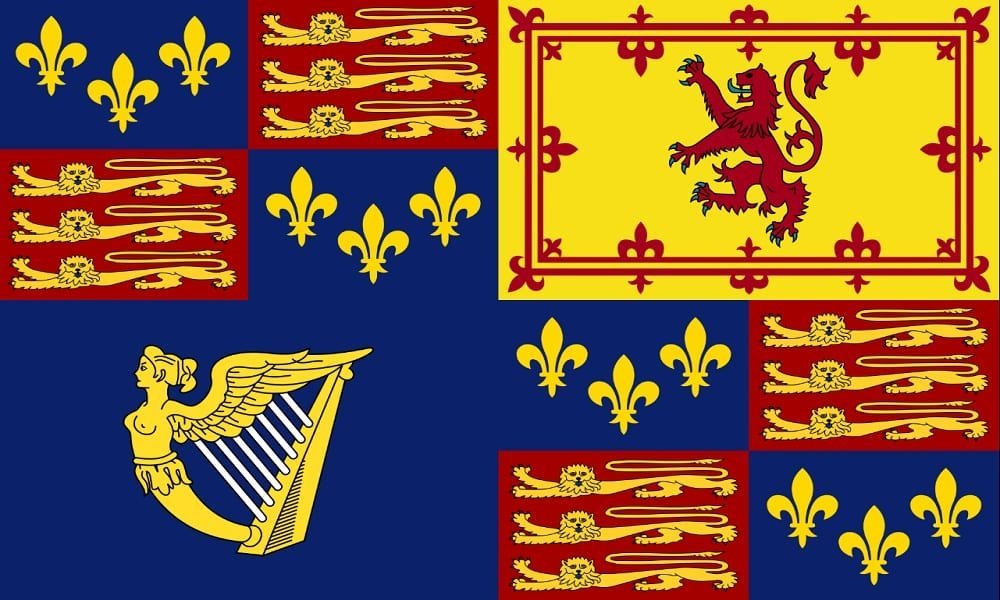 Royal Standard of the House of Stuart, used first by James VI and I