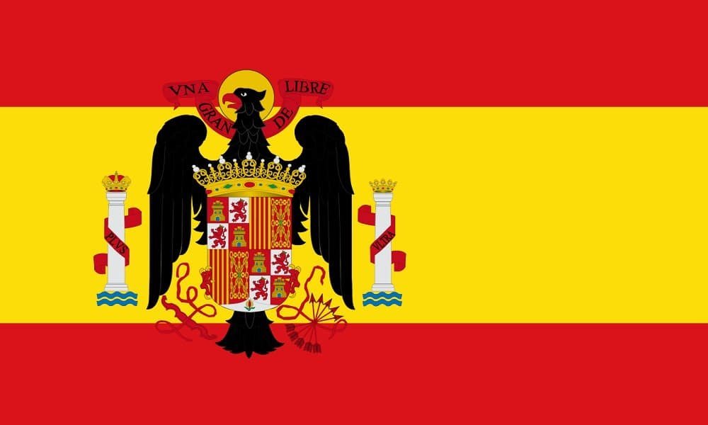 Spanish State flag 1945 to 1977