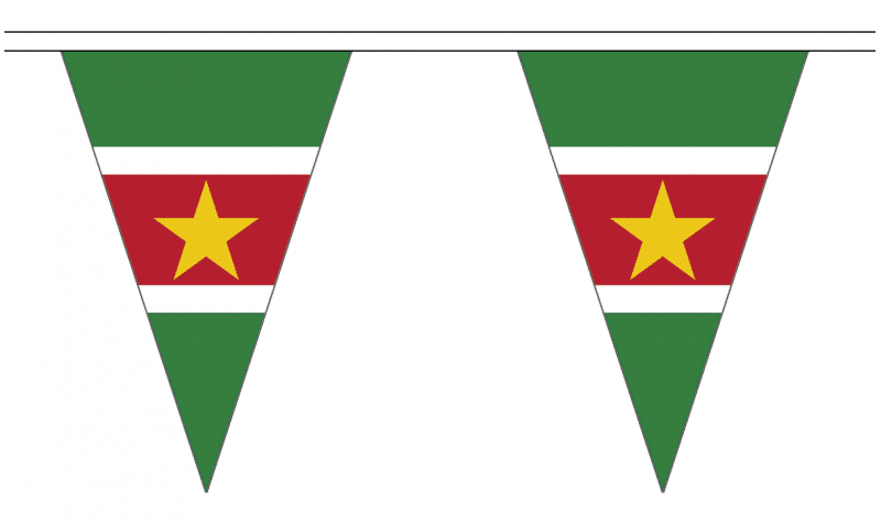 Suriname vlaggenketting 20m lang