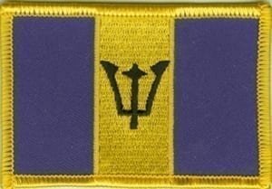 Barbados flag patch