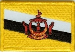 Brunei flag patch