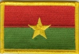 Burkina Faso flag patch