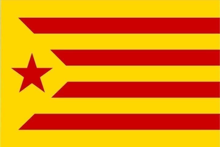Catalonia Estelada rode vlag La Groga