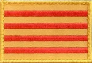 Catalonia flag patch