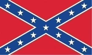 Confederate Flag bunting 6m lang
