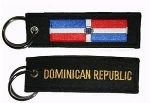 Dominican Republic flag keyring