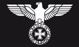 German Imperial Historical flag with Eagle