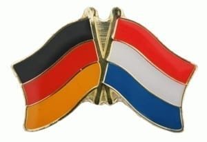 Germany Netherlands flag friendship pin
