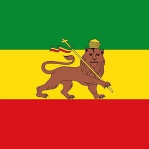 Ethiopia Kingdom flag Abessinia 1897