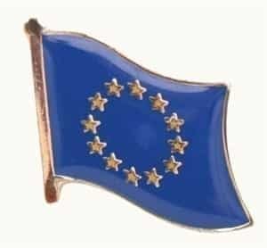 Europe EU flag pin