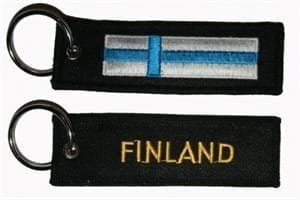 Finland flag keyring