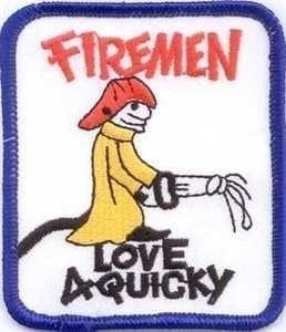 Fireman flag patch