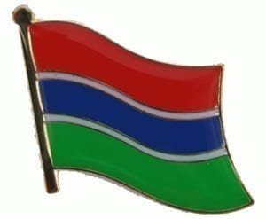 Gambia flag pin