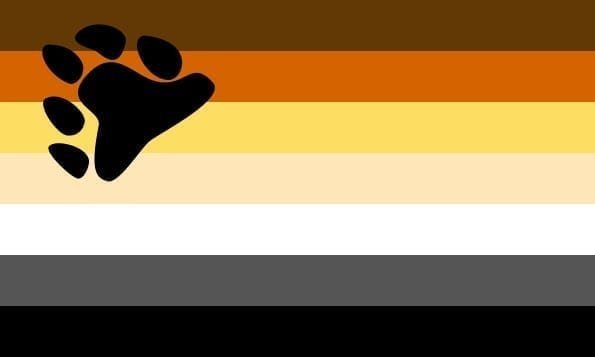 Gay Pride Bear flag