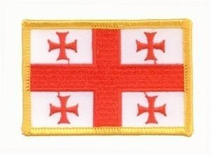 Georgia flag patch