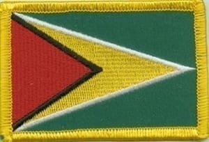 Guyana flag patch