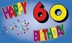 Happy 60th Birthday flag