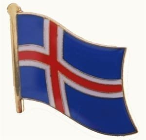 Iceland flag pin
