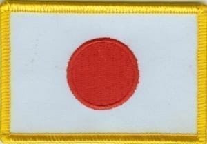 Japan flag patch
