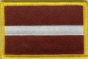 Latvia flag patch