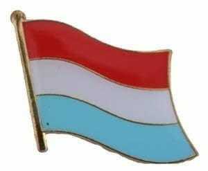 Luxembourg flag pin