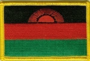 Malawi flag patch