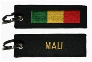 Mali flag keyring
