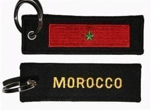 Marokko flag keyring
