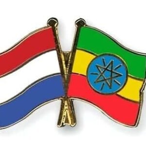 Netherlands Ethiopia flag Friendship Pin
