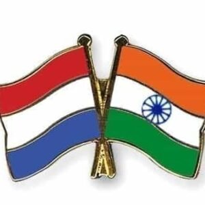 Netherlands India flag friendship pin