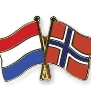 Netherlands Norway Friendship Flag Pin