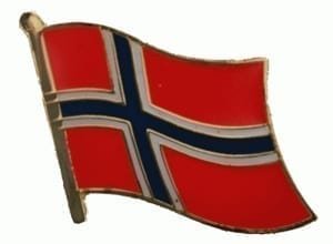 Norway flag lapel pin