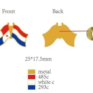 Netherlands Panama flag Friendship pin