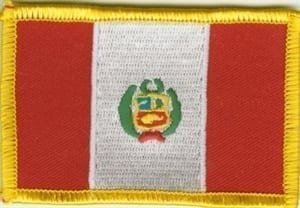 Peru flag patch