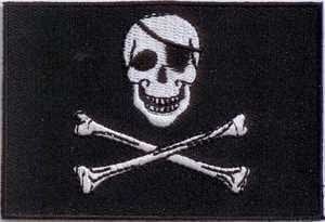 Pirate flag 2 Swords Eyepatch
