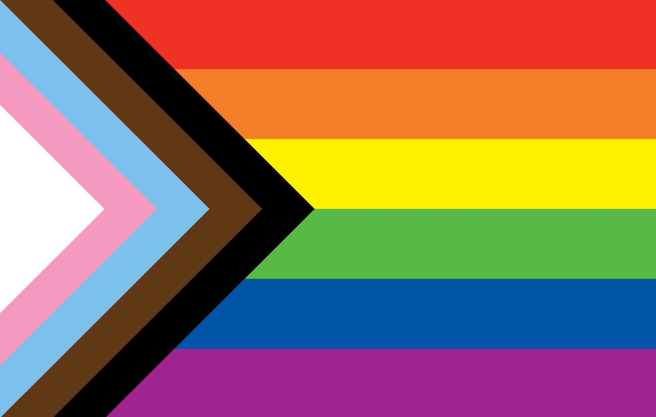 Progress Pride Regenboog vlag